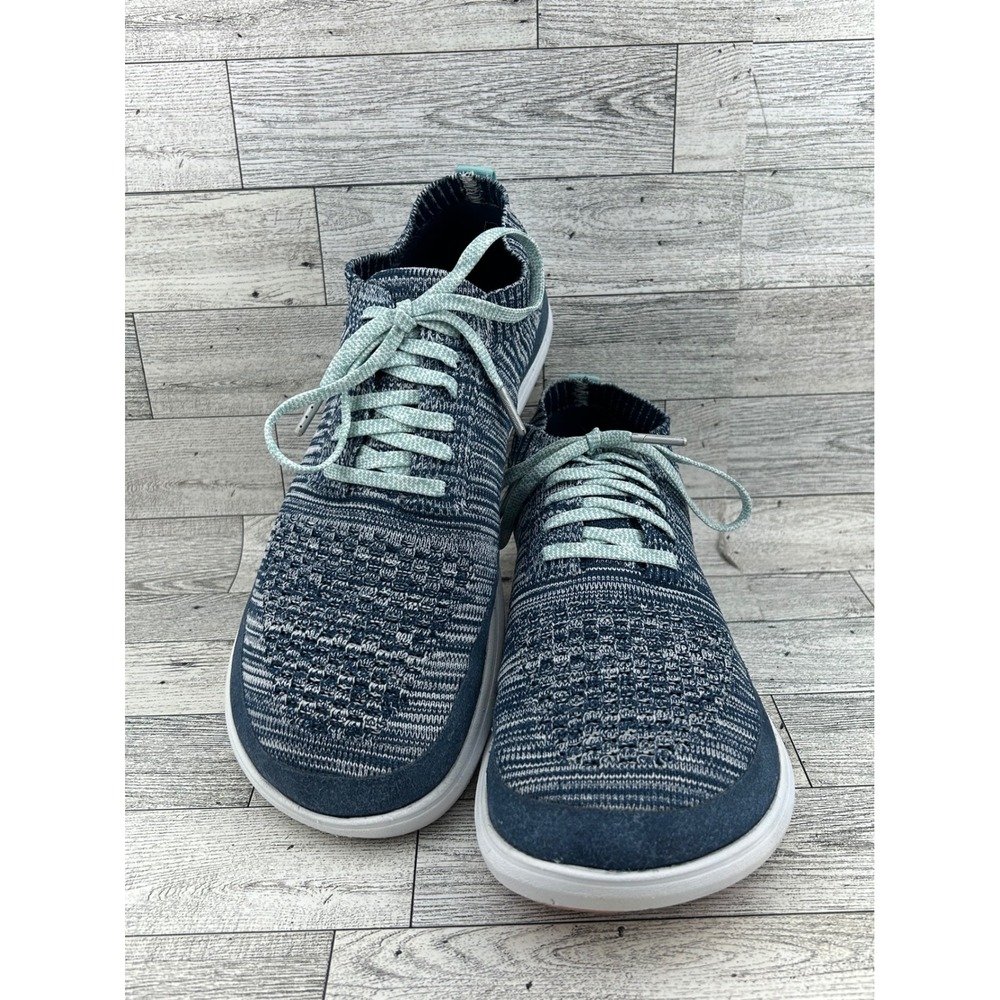 Altra‎ Vali Blue White Knit Walking Sneakers Women Sz 8.5 AFW1884A-4 Low Top - Picture 2 of 15